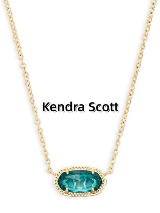 Kendra Scott Jewelry - Elisa Gold Pendant Necklace in London Blue Glass